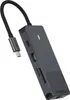Rapoo USB-C Multiport Adapter 8-in-1, grau Produktbild-Vorschau 2
