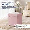 CASARIA® Hocker mit Stauraum Samt Faltbar inkl. Füßen Produktbild-Vorschau 1