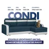 KomfortWelt24 Ecksofa mit Schlaffunktion und praktischem Produktbild-Vorschau 2