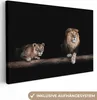 OneMillionCanvasses® - Leinwandbilder - 140x90 cm, Löwen - Produktbild-Vorschau 1