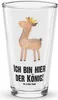 Mr. & Mrs. Panda Glas Lama König - Transparent - Geschenk, Produktbild-Vorschau 1
