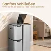 SONGMICS Mülltrennsystem Küche 60 L Tretmülleimer mit 3 Produktbild-Vorschau 7