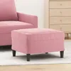 vidaXL Podnožka růžová 60x50x41 cm Velvet Náhled obrázku produktu 2