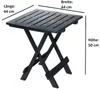 Bambelaa! Campingtisch schwarz Kunststoff Balkon Garten Produktbild-Vorschau 2