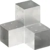vidaXL Post Connector 4 ks. Tvar Y Pozinkovaný kov 101 x Náhľad obrázku produktu 1