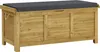 Coffre de jardin "Gana" en bois - 125 x 60 x 55 cm - Marron Voir les images du produit 1