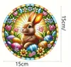 GKA Sonnenfänger brauner Osterhase mit Ostereier bunt 15 cm Produktbild-Vorschau 6