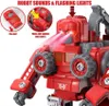Robot transformateur DIY en 5 camions de pompiers, Voir les images du produit 6