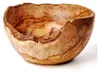 Große Obstschale aus Olivenholz, Naturrand 22 cm Produktbild-Vorschau 3