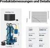 Wiltec Schmutzwasserpumpe 1500W 22800l/h mit Produktbild-Vorschau 3
