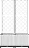 vidaXL Pflanzkübel mit Rankgitter Weiß 80x40x136 cm PP Produktbild-Vorschau 3