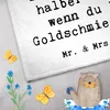 Mr. & Mrs. Panda Handtuch Goldschmied Herz - Weiß - Produktbild-Vorschau 3
