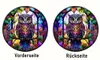GKA Sonnenfänger Eule lila 15 cm Buntglas Lichtfänger Produktbild-Vorschau 4