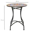 Outsunny Gartentisch Mosaiktisch rund Bistrotisch Produktbild-Vorschau 3