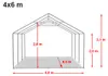 TOOLPORT Tendone deposito 4x6 m PVC 750 N tenda capannone Anteprima dell’immagine prodotto 10