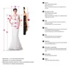 Misshow Cocktail-Gala-Kleid, lang, mit Blumenapplikationen, Produktbild-Vorschau 7