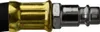 A close-up, side view of a pneumatic hose connector. Produktbild-Vorschau
