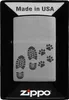 Zippo Feuerzeug Footprints Design chrom Sturmfeuerzeug Produktbild-Vorschau 7