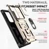 Exploded view of a phone case with callouts for features and materials. Produktbild-Vorschau