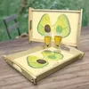 Mr. & Mrs. Panda Tablett Avocado Pärchen - Gelb Pastell - Produktbild-Vorschau 2