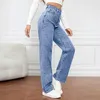 ASKSA Damen Hose Jeanshose Sommerhose Loose Fit Stretch Produktbild-Vorschau 4