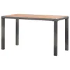vidaXL Gartentisch Anthrazit und Braun 123x60x74 cm Produktbild-Vorschau 3