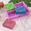 Quadratische Silikonseifenformen, DIY handgemachte Produktbild-Vorschau 3