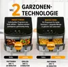 GOURMETmaxx Doppelkammer-Heißluftfritteuse 2x3,5L | Produktbild-Vorschau 5