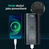 Kompresor powietrza Olvy 7000 mAh, mini pompka do opon, Podgląd zdjęcia produktu 7