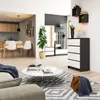 AKORD Furniture Factory OP0LK-6SZARBIA003, Biały, 4 szuf., Podgląd zdjęcia produktu 4