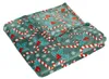 ATMOSPHERA | Wohndecke - Weihnachtsdecke - grün mit bunten Produktbild-Vorschau 1