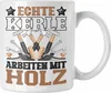 Trendation - Schreiner Tasse Geschenk Echte Kerle Arbeiten Produktbild-Vorschau 1
