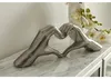 GILDE Dekoobjekt, Herz, "Heart", Händemotiv, Keramik, Podgląd zdjęcia produktu 2