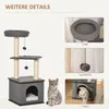PawHut Katzenkratzbaum Katzenspielzeug Spielseil PB-Platte Produktbild-Vorschau 5