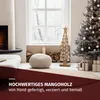 Weihnachtsdeko Holzbaum 84 cm aus Mangoholz mit goldenem Produktbild-Vorschau 3
