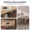 CASARIA® Scrivania Regolabile 140x60x73-118cm con Porta Anteprima dell’immagine prodotto 2