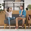 A couple relaxing on a two-seater sofa in a modern living room setting. Produktbild-Vorschau