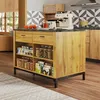 Merax Kücheninsel Landhausstil mit 2 Schubladen, Sideboard Produktbild-Vorschau 9