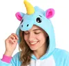 Piżama Onesie Kigurumi Kostium Niebieski Jednorożec XXL: Podgląd zdjęcia produktu 7