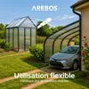 AREBOS Plaques en polycarbonate, lot de 10, chambre creuse Voir les images du produit 3