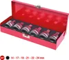 A set of six Kraft-Bit sockets in a red metal case. Podgląd zdjęcia produktu