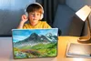 MuchoWow® Laptop Aufkleber Sticker Cover Blumen - Berge - Produktbild-Vorschau 3