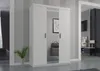AX LIVING Storicos 3P Armoire 3 portes avec miroir Blanc Voir les images du produit 4