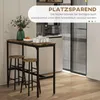 HOMCOM Bartisch-Set 3tlg. Bartisch mit Barhocker Set Produktbild-Vorschau 5