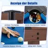 A collage of four images showcasing details of a billiard table. Produktbild-Vorschau