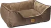 A brown dog bed is shown from a slightly elevated side angle against a white background. Produktbild-Vorschau
