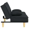 vidaXL Schlafsofa Schwarz Stoff Produktbild-Vorschau 5