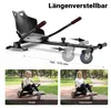 Wiltec Sitzscooter Schwarz, verstellbarer Kartsitz für Produktbild-Vorschau 5