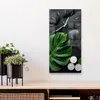 DEQORI Glasuhr 30x60 cm Modern 'Spa-Konzept auf Schiefer' Produktbild-Vorschau 4
