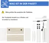 An assembly diagram for a desk, showing parts and instructions. Anteprima dell’immagine prodotto